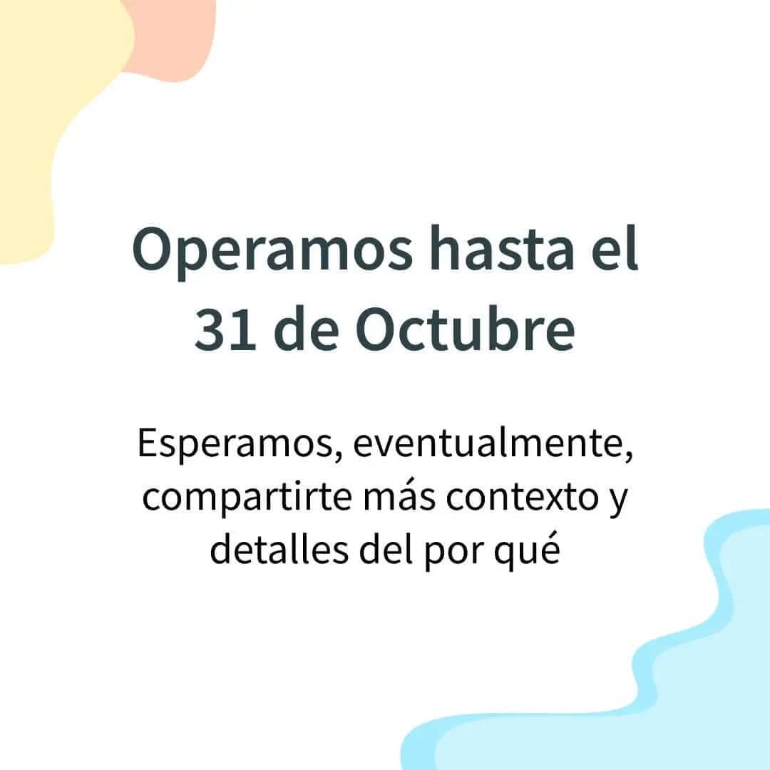 Instagram post sobre cierre de Tola Market